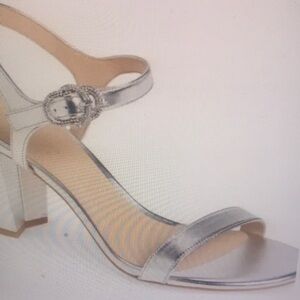 Naya Silver Heeled Sandals